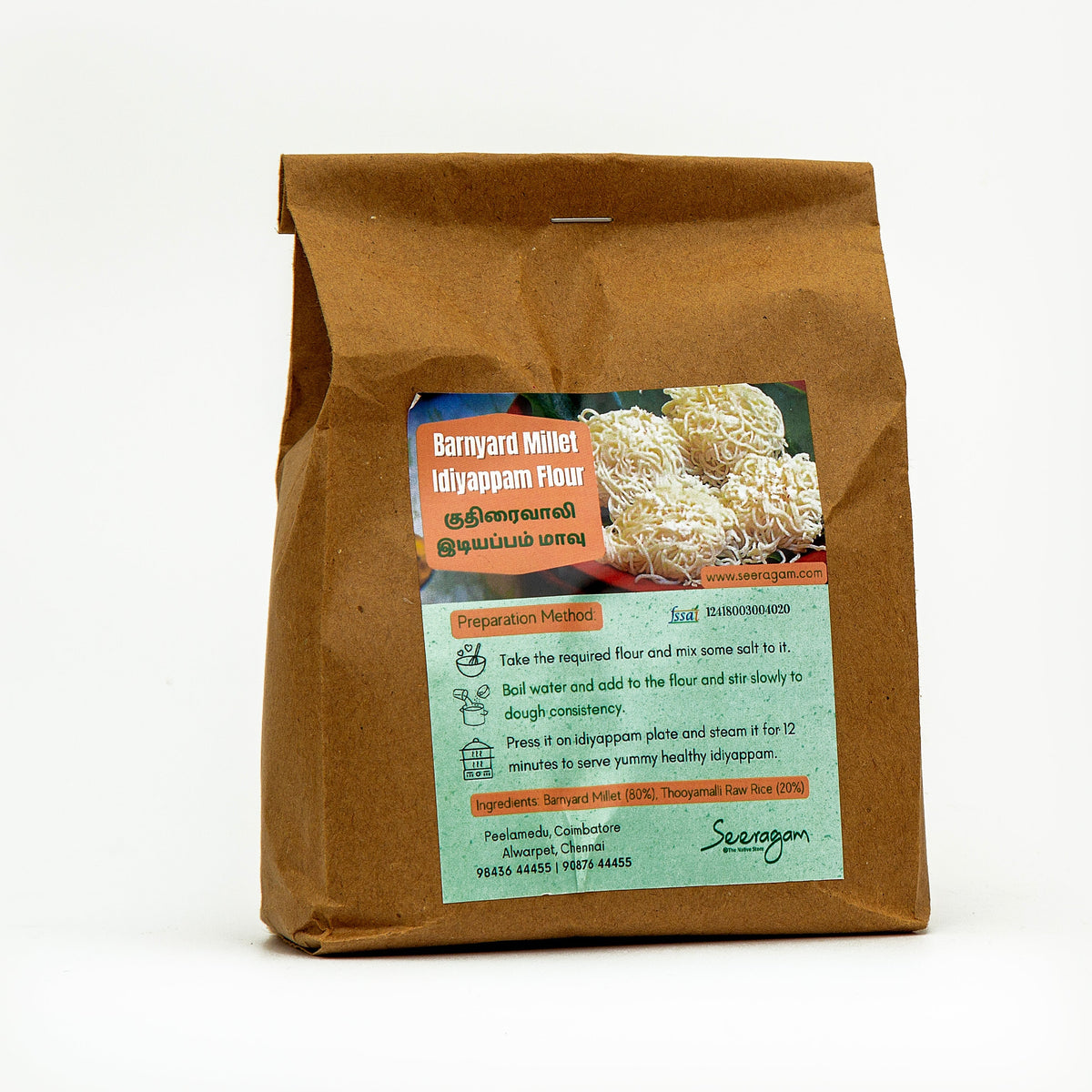 Barnyard Millet (Kuthiraivali) Idiyappam Flour